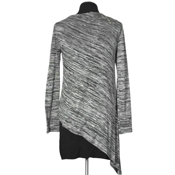 🆕 White House Black Market – Gray Long Sleeve Layered Stretch Top – Small - Picture 9 of 11